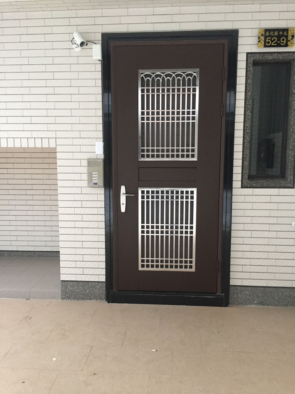 台南住宅不銹鋼烤漆防盜紗門工程