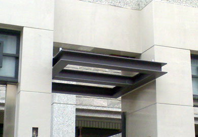 台南H型鋼鋁玻璃採光罩工程